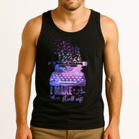 I Make Stuff Up Typewriter Tank Top