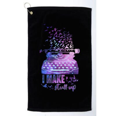 I Make Stuff Up Typewriter Golf Towel