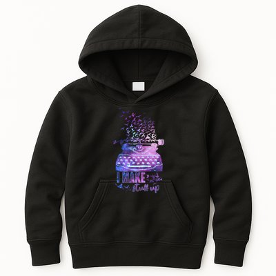 I Make Stuff Up Typewriter Kids Hoodie