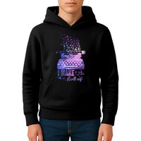 I Make Stuff Up Typewriter Kids Hoodie