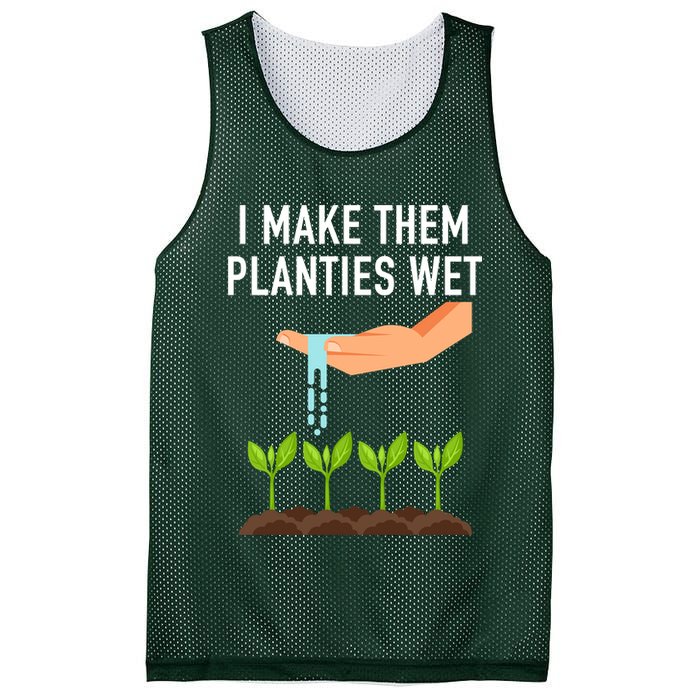 I Make Them Planties Wet Mesh Reversible Basketball Jersey Tank