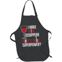 I Make Wine Disappear Funny Wine Lover Apron
