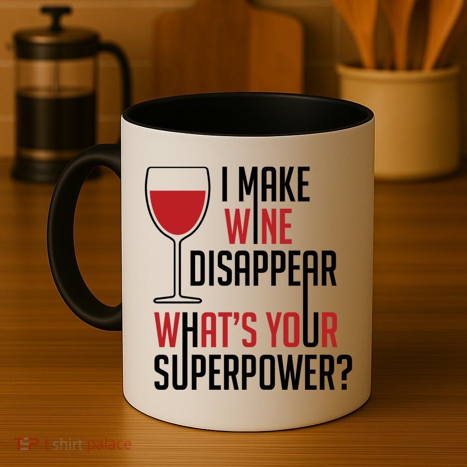 I Make Wine Disappear Funny Wine Lover Mug