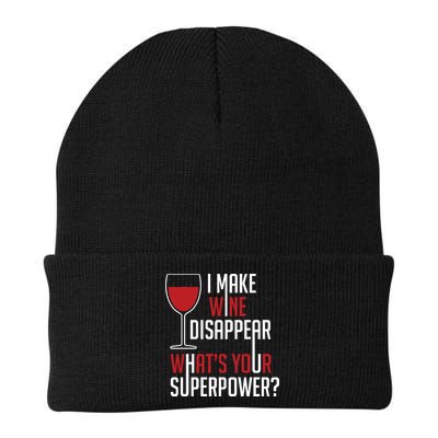 I Make Wine Disappear Funny Wine Lover Beanie