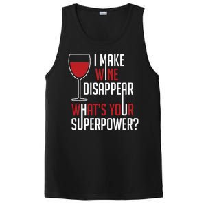 I Make Wine Disappear Funny Wine Lover PosiCharge Competitor Tank