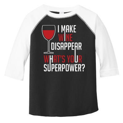 I Make Wine Disappear Funny Wine Lover Toddler Fine Jersey T-Shirt