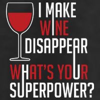 I Make Wine Disappear Funny Wine Lover Golf Towel
