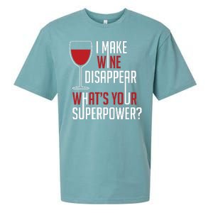 I Make Wine Disappear Funny Wine Lover Sueded Cloud Jersey T-Shirt