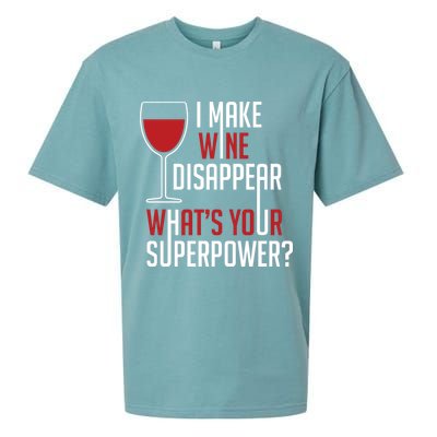 I Make Wine Disappear Funny Wine Lover Sueded Cloud Jersey T-Shirt