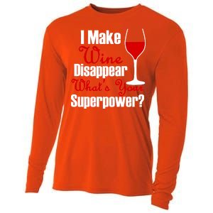 I Make Wine Disappear What's Your Superpower Cooling Performance Long Sleeve Crew