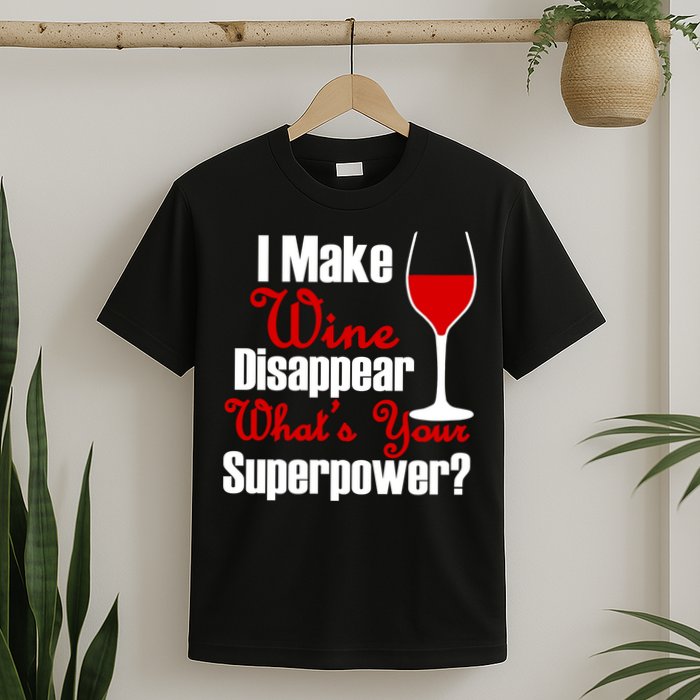 I Make Wine Disappear What's Your Superpower T-Shirt