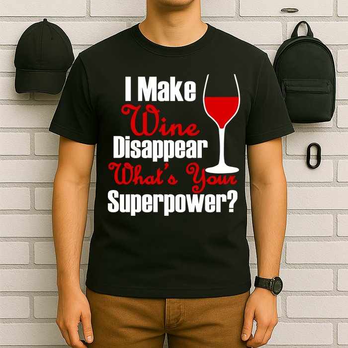 I Make Wine Disappear What's Your Superpower T-Shirt