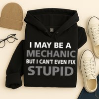 I May Be A Mechanic But I Can't Fix Stupid Hoodie