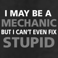 I May Be A Mechanic But I Can't Fix Stupid Trucker Hat