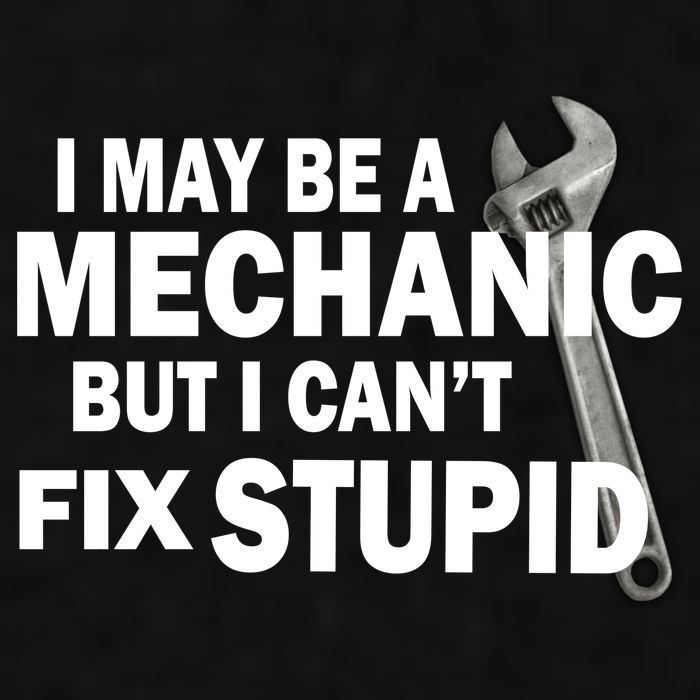 I May Be A Mechanic But I Can't Fix Stupid Funny Ladies PosiCharge Tri-Blend Wicking Tank