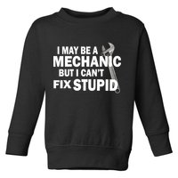 I May Be A Mechanic But I Can't Fix Stupid Funny Toddler Sweatshirt