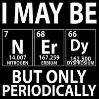 I May Be Nerdy But Only Periodically Impact Tech Backpack