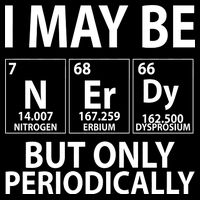 I May Be Nerdy But Only Periodically 7-Panel Snapback Hat
