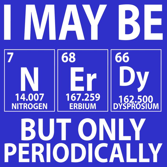 I May Be Nerdy But Only Periodically Magnet