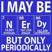 I May Be Nerdy But Only Periodically Poster