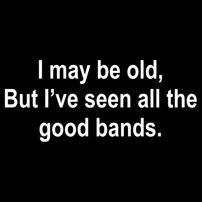 I May Be Old But I've Seen All The Good Bands 7-Panel Snapback Hat