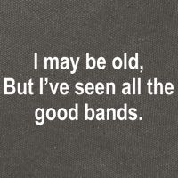 I May Be Old But I've Seen All The Good Bands Cotton Canvas Backpack
