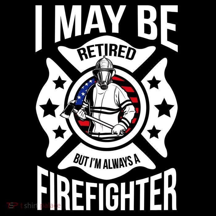 I May Be Retired But I'm A Firefighter Flexfit Unipanel Trucker Cap