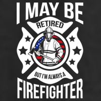 I May Be Retired But I'm A Firefighter Adult Drive Performance Visor