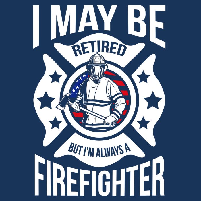 I May Be Retired But I'm A Firefighter Baby Bodysuit