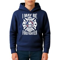 I May Be Retired But I'm A Firefighter Kids Hoodie