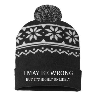 I May Be Wrong But It's Highly Unlikely USA-Made Snowflake Beanie