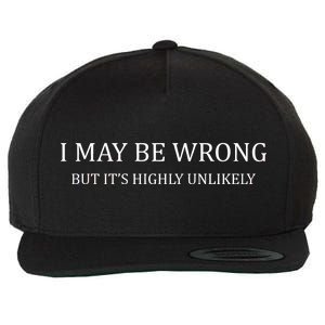 I May Be Wrong But It's Highly Unlikely Wool Snapback Cap