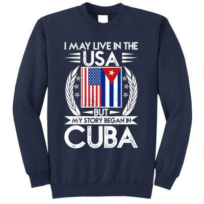 I May Live In The USA But My Story Began In Cuba Sweatshirt