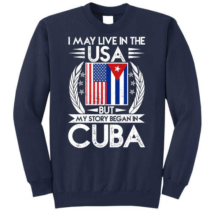 I May Live In The USA But My Story Began In Cuba Sweatshirt