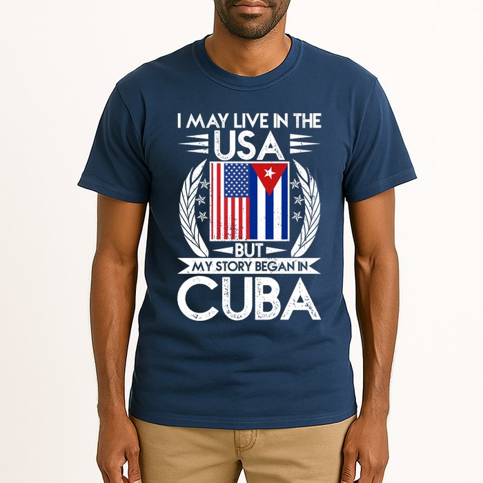 I May Live In The USA But My Story Began In Cuba Tall T-Shirt