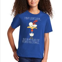 I May Look Calm But In My Head I Pecked You 3 Times Kids T-Shirt