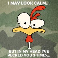 I May Look Calm But In My Head I've Pecked You 3 Times Legacy Tie Dye Trucker Hat