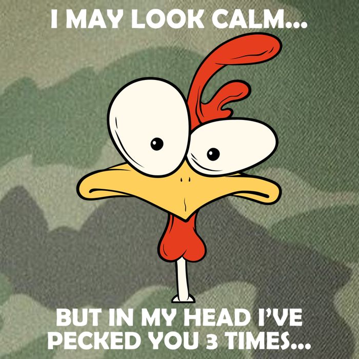 I May Look Calm But In My Head I've Pecked You 3 Times Legacy Tie Dye Trucker Hat