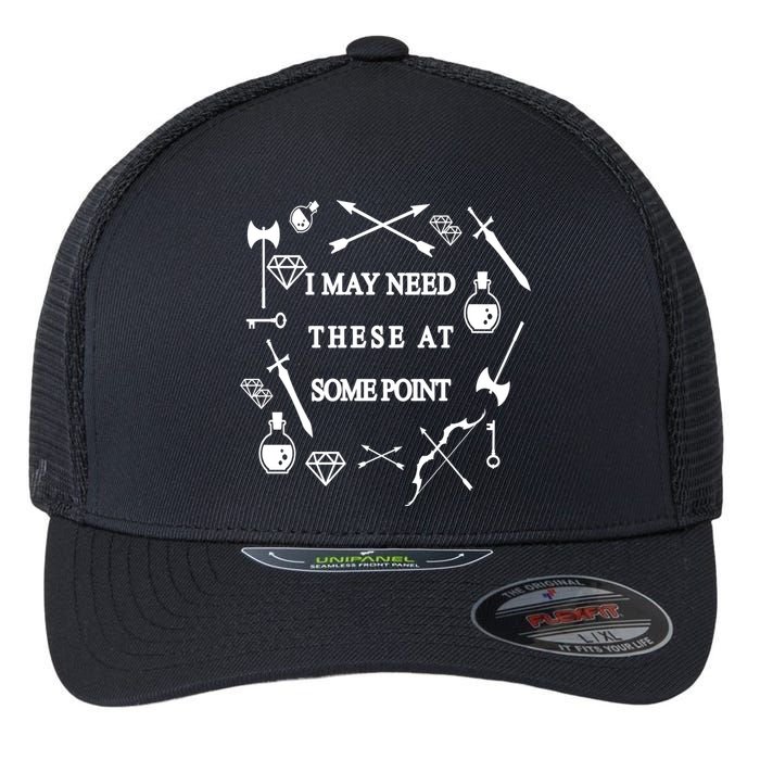 I May Need These At Some Point Swords & Weapons Flexfit Unipanel Trucker Cap
