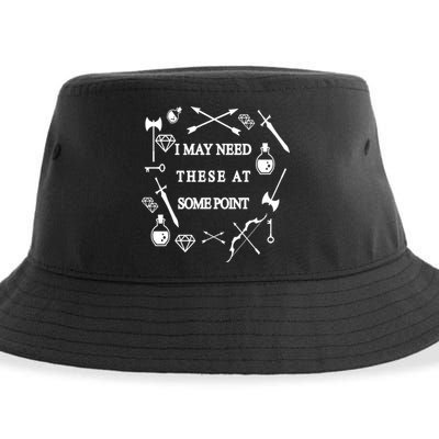 I May Need These At Some Point Swords & Weapons Sustainable Bucket Hat