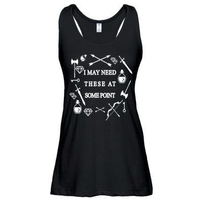 I May Need These At Some Point Swords & Weapons Ladies Essential Flowy Tank