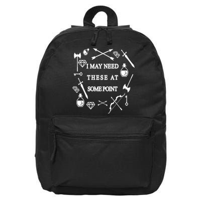 I May Need These At Some Point Swords & Weapons 16 in Basic Backpack