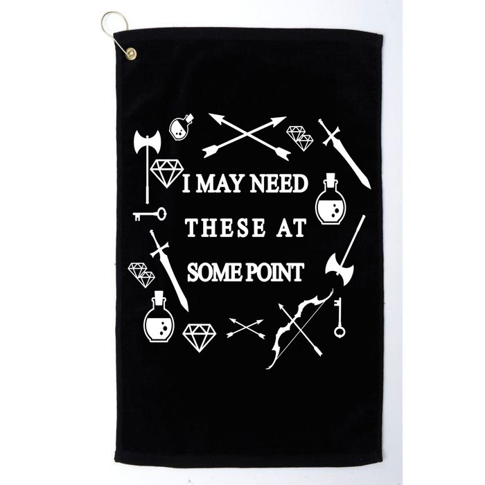 I May Need These At Some Point Swords & Weapons Golf Towel