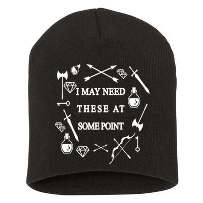 I May Need These At Some Point Swords & Weapons Short Acrylic Beanie