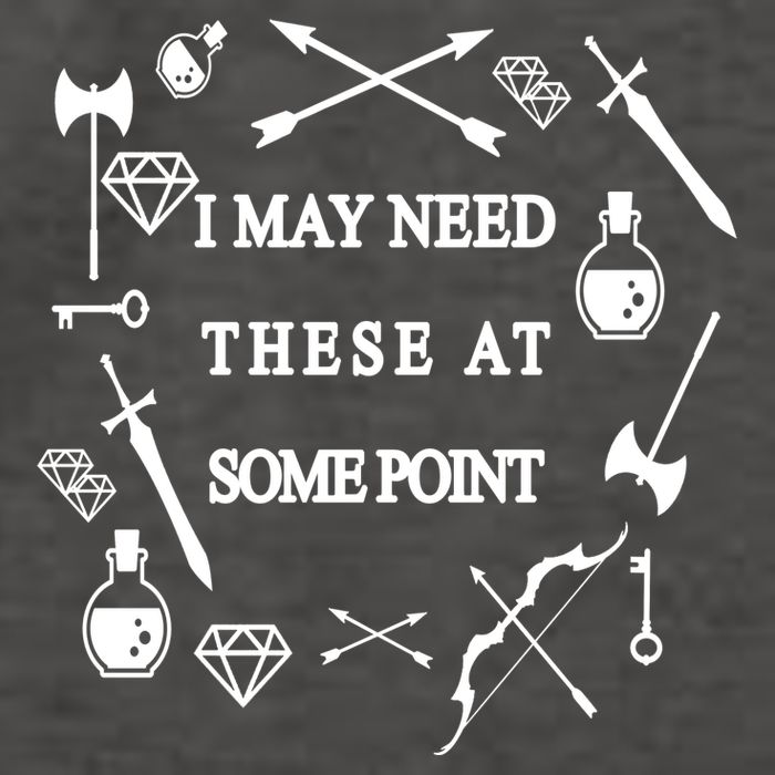 I May Need These At Some Point Swords & Weapons Vector Backpack