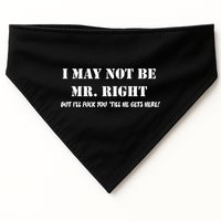 I May Not Be Mr. Right, But I'll Fuck You Until He Get's Here USA-Made Doggie Bandana