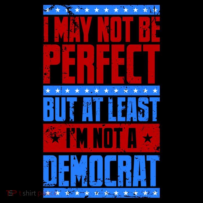 I May Not Be Perfect But At Least Im Not A Democrat Stripe Pom Pom Beanie
