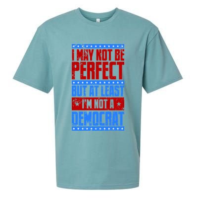 I May Not Be Perfect But At Least Im Not A Democrat Sueded Cloud Jersey T-Shirt