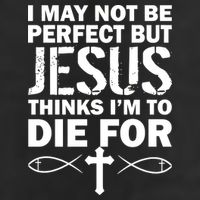 I May Not Be Perfect But Jesus Thinks I'm To Die For Microfiber Hand Towel