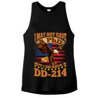 I May Not Have A PhD But I Do Have A DD-214 Ladies PosiCharge Tri-Blend Wicking Tank